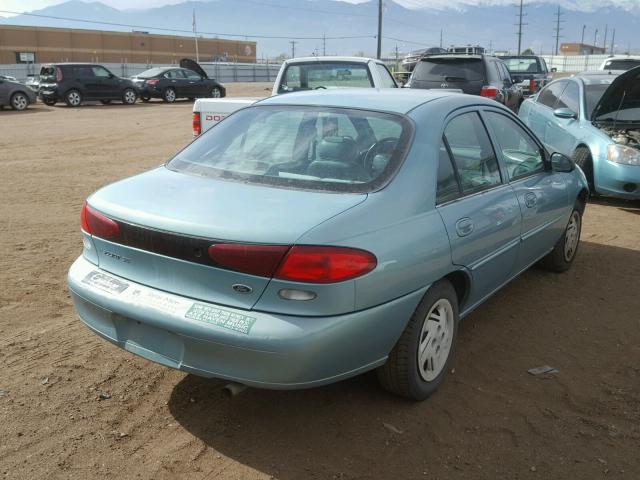 1FAFP13P0WW265971 - 1998 FORD ESCORT SE TEAL photo 4