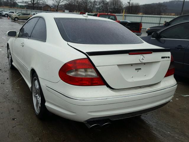 WDBTJ72H78F252972 - 2008 MERCEDES-BENZ CLK 550 WHITE photo 3