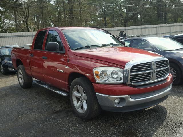 1D7HA18278J112270 - 2008 DODGE RAM 1500 S RED photo 1