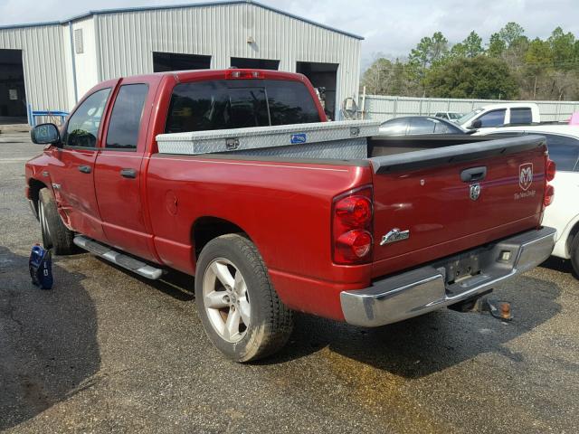 1D7HA18278J112270 - 2008 DODGE RAM 1500 S RED photo 3