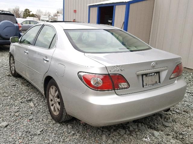 JTHBF30G220015901 - 2002 LEXUS ES 300 SILVER photo 3