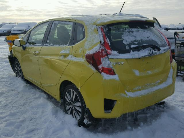 JHMGK5H79GX006449 - 2016 HONDA FIT EX YELLOW photo 3