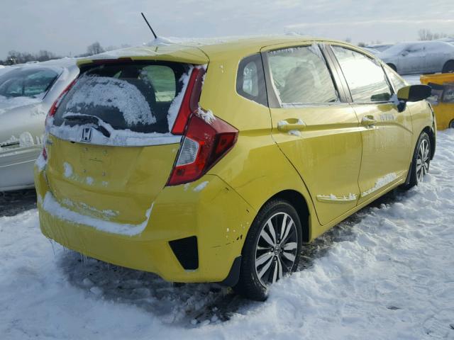 JHMGK5H79GX006449 - 2016 HONDA FIT EX YELLOW photo 4