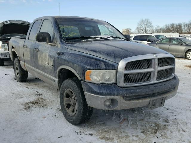 1D7HU18Z72S574611 - 2002 DODGE RAM 1500 BLUE photo 1