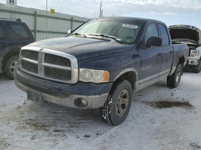 1D7HU18Z72S574611 - 2002 DODGE RAM 1500 BLUE photo 2