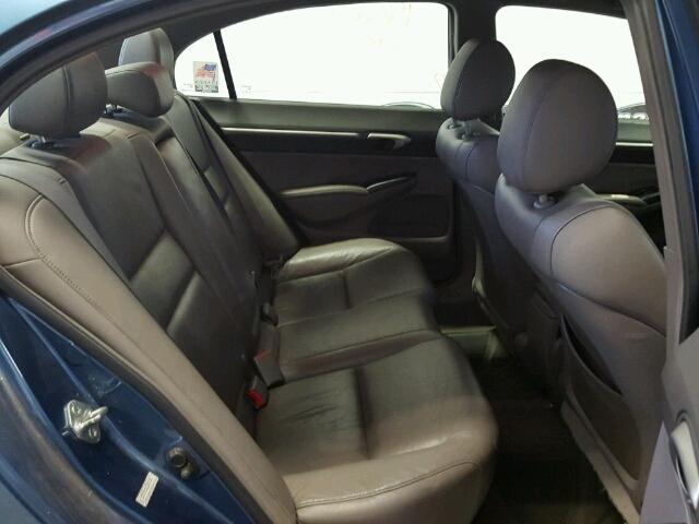 2HGFA16988H518580 - 2008 HONDA CIVIC EXL BLUE photo 6