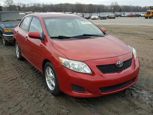 1NXBU40E79Z010333 - 2009 TOYOTA COROLLA BA RED photo 1