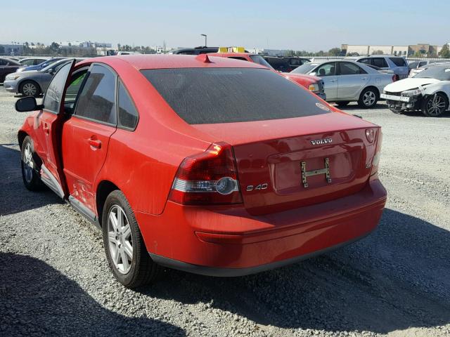 YV1MS382X72272504 - 2007 VOLVO S40 2.4I RED photo 3