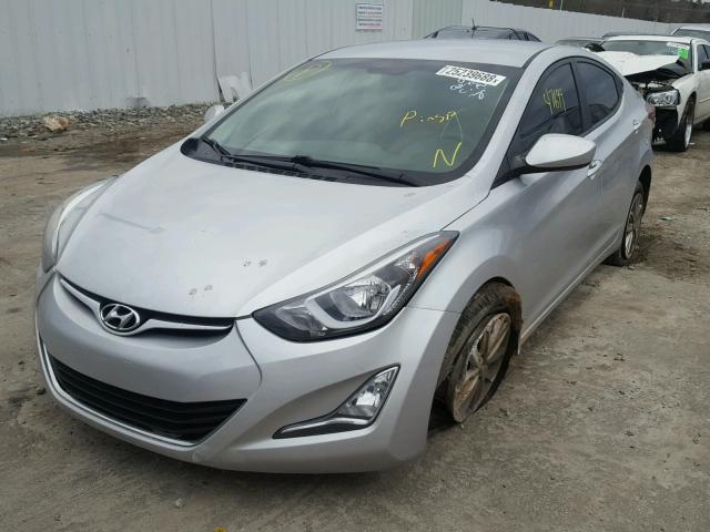 KMHDH4AE2EU109194 - 2014 HYUNDAI ELANTRA SE SILVER photo 9