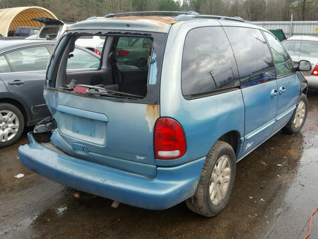 1B4GP45R0TB417147 - 1996 DODGE CARAVAN SE BLUE photo 4