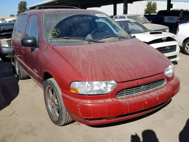 4N2XN11T1YD829871 - 2000 NISSAN QUEST SE RED photo 1