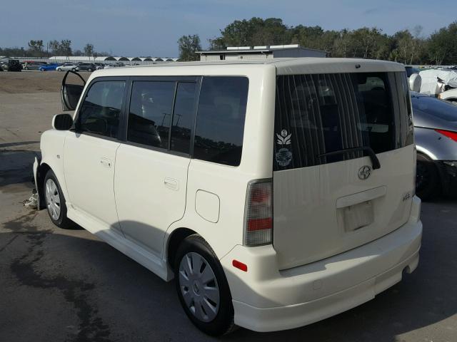 JTLKT334X64120099 - 2006 TOYOTA SCION XB WHITE photo 3