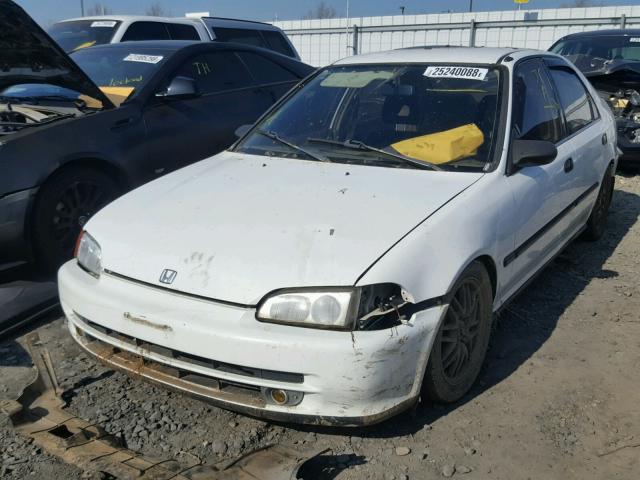 1HGEG8541RL032450 - 1994 HONDA CIVIC DX WHITE photo 2