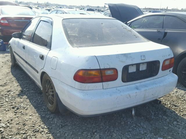 1HGEG8541RL032450 - 1994 HONDA CIVIC DX WHITE photo 3