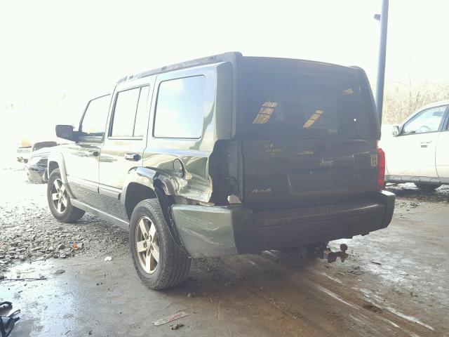 1J8HG48K57C545527 - 2007 JEEP COMMANDER GREEN photo 3