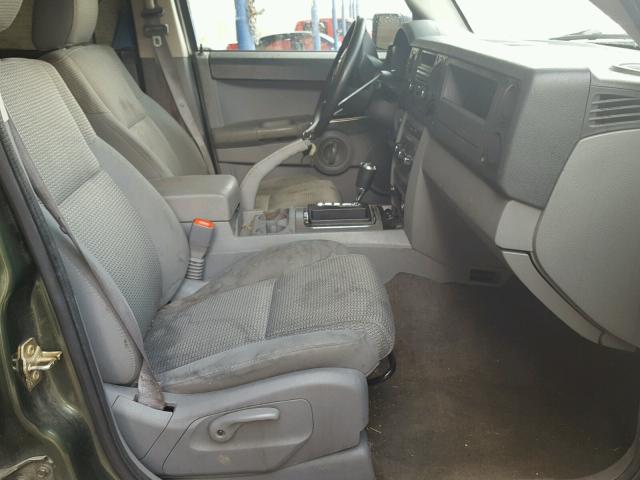 1J8HG48K57C545527 - 2007 JEEP COMMANDER მწვანე ფოტო 5