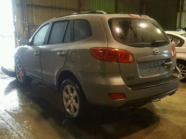 5NMSH13E88H139366 - 2008 HYUNDAI SANTA FE S GRAY photo 3