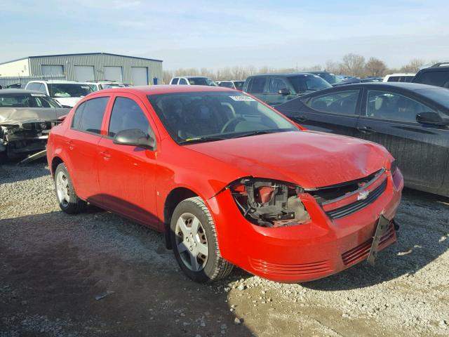 1G1AK55F877357378 - 2007 CHEVROLET COBALT LS RED photo 1