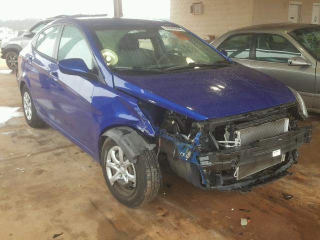 KMHCT4AEXDU500098 - 2013 HYUNDAI ACCENT GLS BLUE photo 1