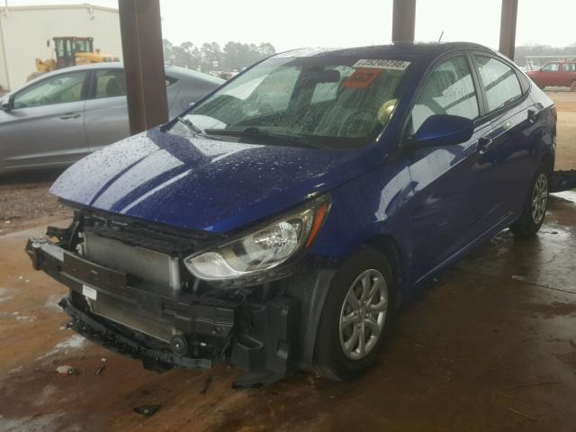 KMHCT4AEXDU500098 - 2013 HYUNDAI ACCENT GLS BLUE photo 2