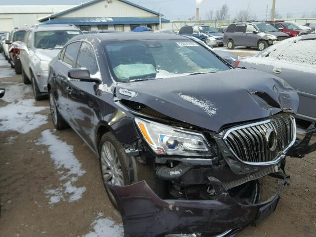 1G4GF5G37EF100123 - 2014 BUICK LACROSSE T BURGUNDY photo 1