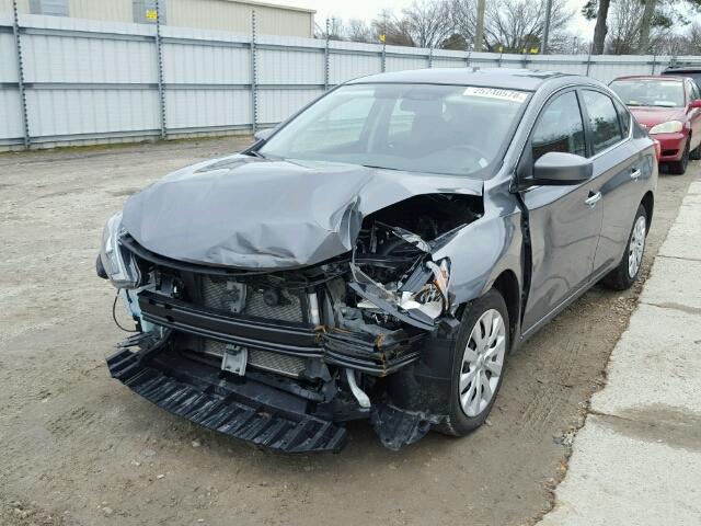 3N1AB7AP0HL695861 - 2017 NISSAN SENTRA S GRAY photo 2