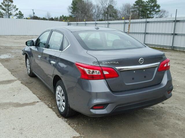 3N1AB7AP0HL695861 - 2017 NISSAN SENTRA S GRAY photo 3