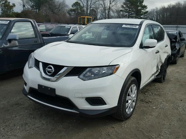 JN8AT2MV9GW138371 - 2016 NISSAN ROGUE S WHITE photo 2