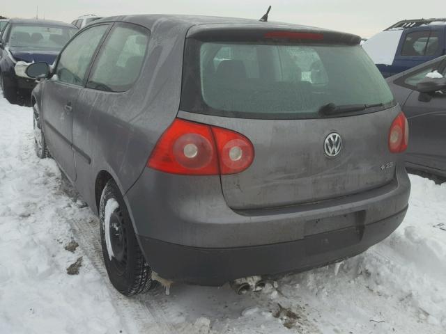 WVWBA71K79W050189 - 2009 VOLKSWAGEN RABBIT GRAY photo 3