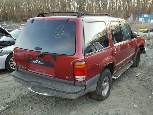 1FMZU34EXXZB47236 - 1999 FORD EXPLORER BURGUNDY photo 4