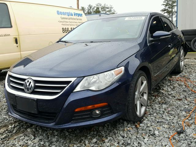 WVWHN7AN2CE512373 - 2012 VOLKSWAGEN CC LUXURY BLUE photo 2