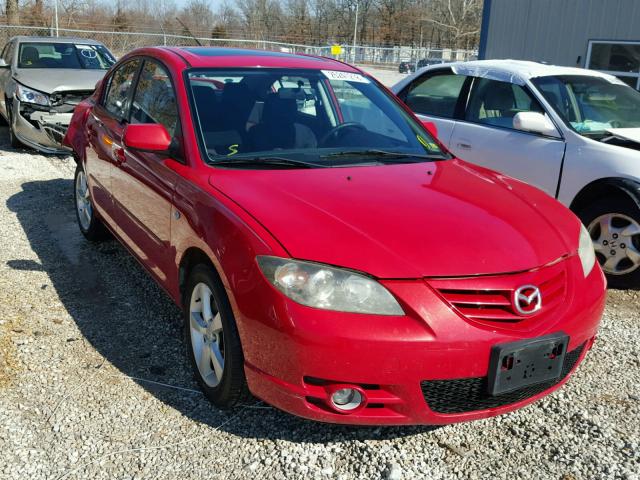 JM1BK123051259220 - 2005 MAZDA 3 S RED photo 1