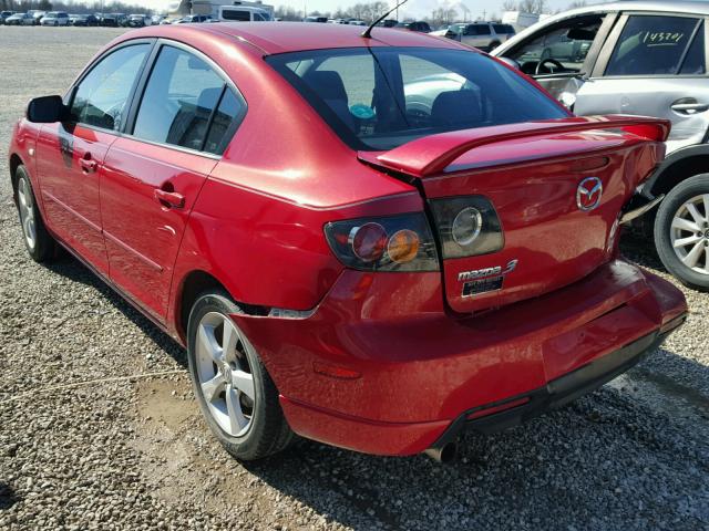 JM1BK123051259220 - 2005 MAZDA 3 S RED photo 3