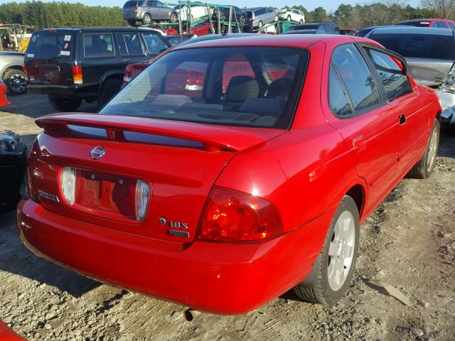 3N1CB51D86L559400 - 2006 NISSAN SENTRA 1.8 RED photo 4