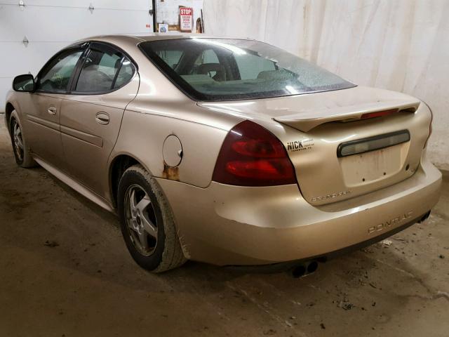 2G2WS522041287497 - 2004 PONTIAC GRAND PRIX BEIGE photo 3