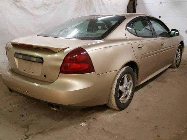 2G2WS522041287497 - 2004 PONTIAC GRAND PRIX BEIGE photo 4