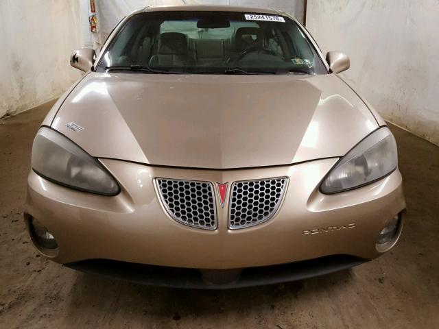 2G2WS522041287497 - 2004 PONTIAC GRAND PRIX BEIGE photo 9