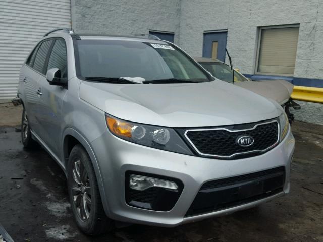 5XYKW4A29BG127762 - 2011 KIA SORENTO SX SILVER photo 1