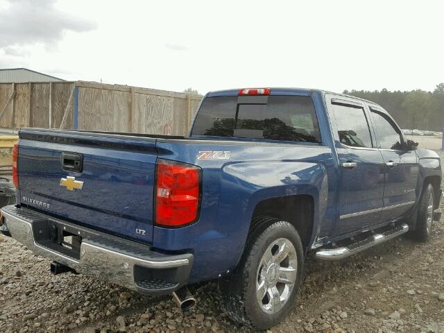 3GCUKSEC3FG536178 - 2015 CHEVROLET SILVERADO BLUE photo 4