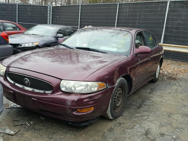 1G4HP52K134197845 - 2003 BUICK LESABRE CU BURGUNDY photo 2