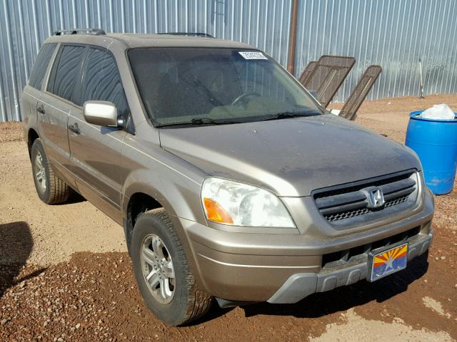 5FNYF18575B056453 - 2005 HONDA PILOT EXL TAN photo 1