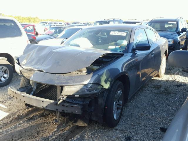 2C3CDXBG2FH741067 - 2015 DODGE CHARGER SE GRAY photo 2