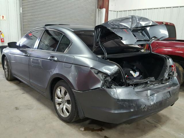 JHMCP26869C000323 - 2009 HONDA ACCORD EXL GRAY photo 3