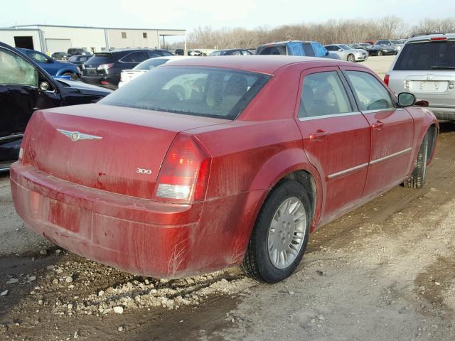 2C3KA43R17H829080 - 2007 CHRYSLER 300 RED photo 4