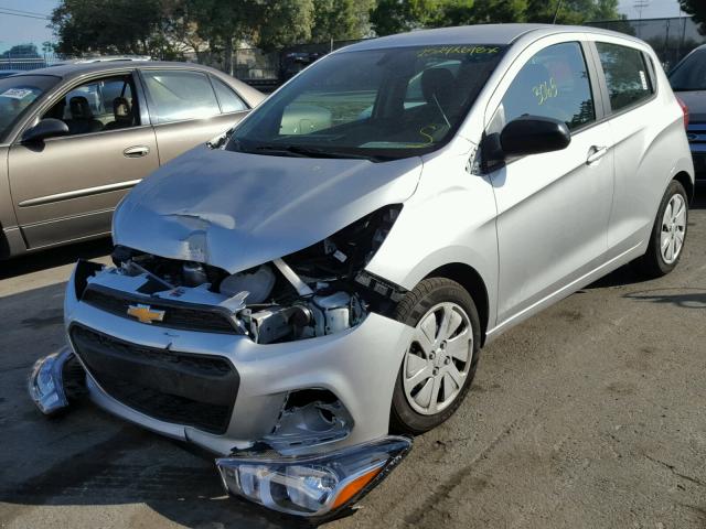 KL8CA6SA5HC830835 - 2017 CHEVROLET SPARK LS SILVER photo 2