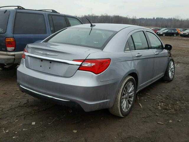 1C3CCBAB4DN671068 - 2013 CHRYSLER 200 LX SILVER photo 4