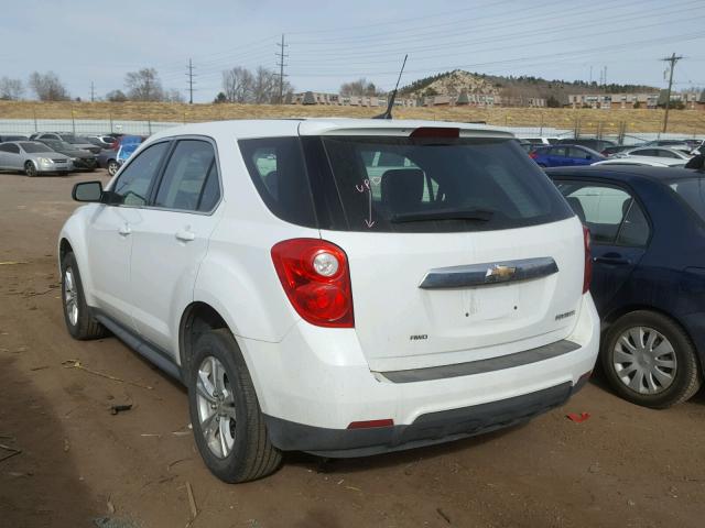 2CNFLCEC4B6282784 - 2011 CHEVROLET EQUINOX LS WHITE photo 3