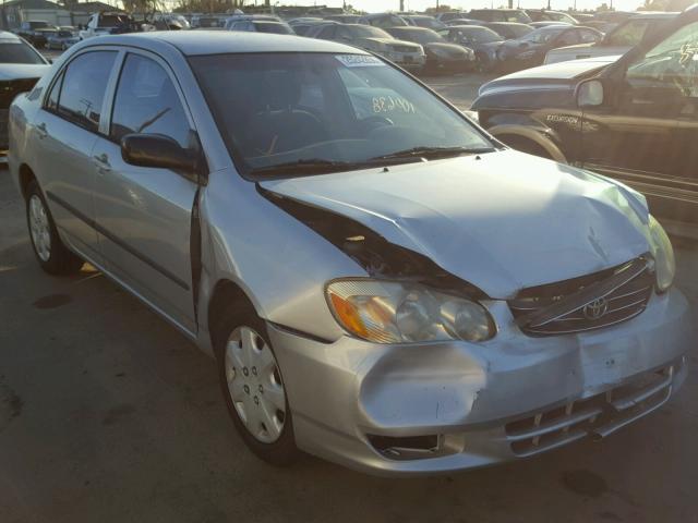 1NXBR32E64Z257666 - 2004 TOYOTA COROLLA CE SILVER photo 1