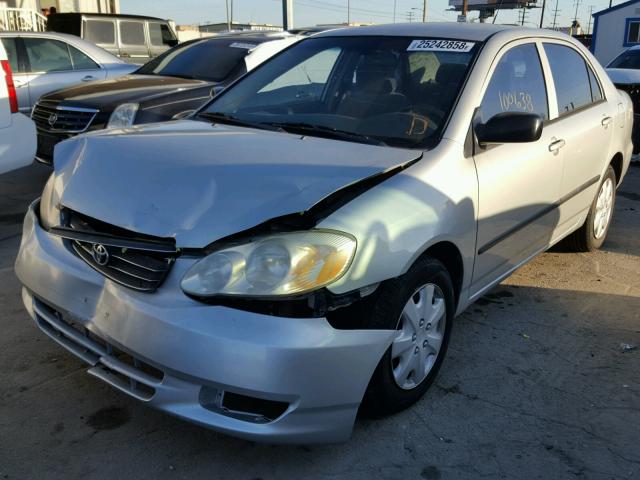 1NXBR32E64Z257666 - 2004 TOYOTA COROLLA CE SILVER photo 2