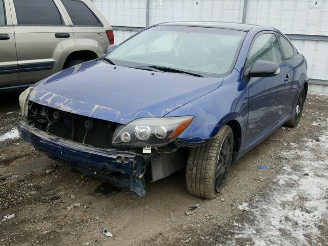 JTKDE167380265612 - 2008 TOYOTA SCION TC BLUE photo 2